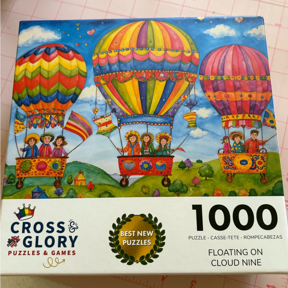 Floating on Cloud Nine Puzzle - 1000 Pieces- Hot air balloons
